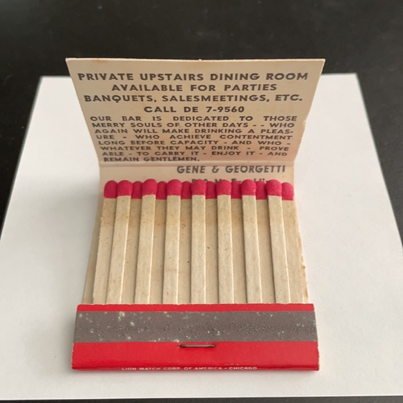 VTG Gene & Georgetti Matchbook-2 - Picture 3 of 4